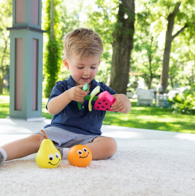 Fat Brain Toys : Przyjacielskie Owoce 3 Zabawki Manipulacyjne