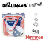 Les Deglingos : 3 częściowy zestaw z melaminy Hipopotam Hippipios