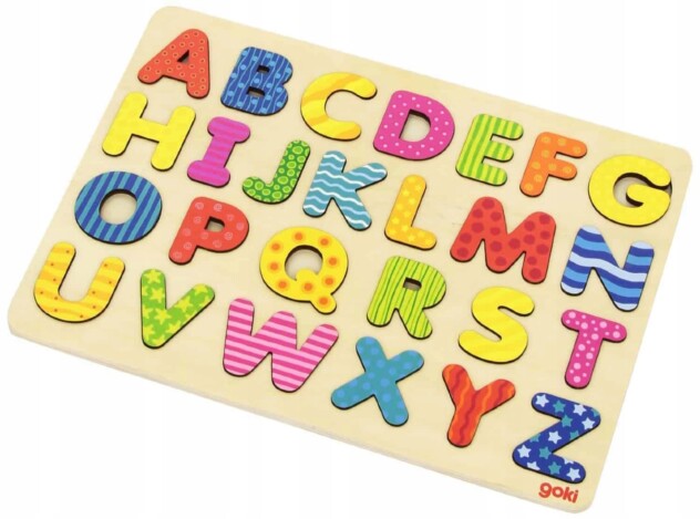 GOKI : Układanka z alfabetem A-Z 26 elementów