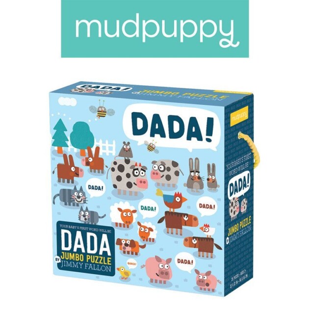 Mudpuppy : Puzzle podłogowe Jumbo Tata 25 elementów 2+