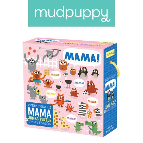 Mudpuppy : Puzzle podłogowe Jumbo Mama 25 elementów 2+