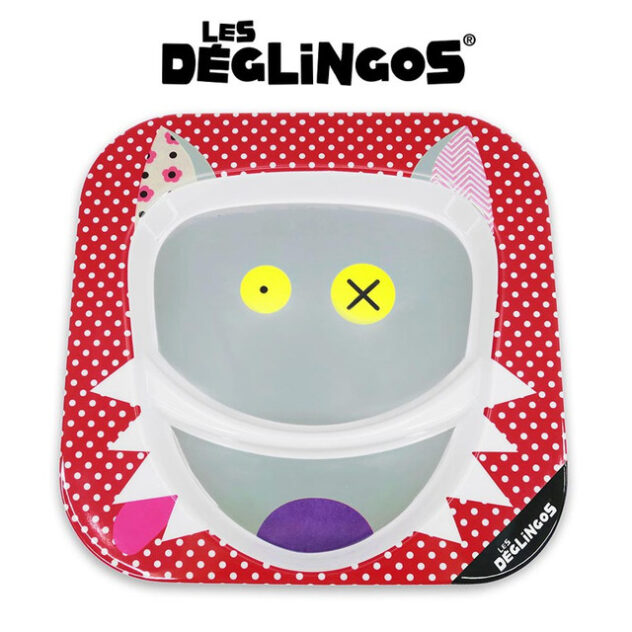 Les Deglingos : Talerz z melaminy Wilk BigBos