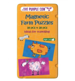 The Purple Cow : Podróżna gra magnetyczna Puzzle Farma